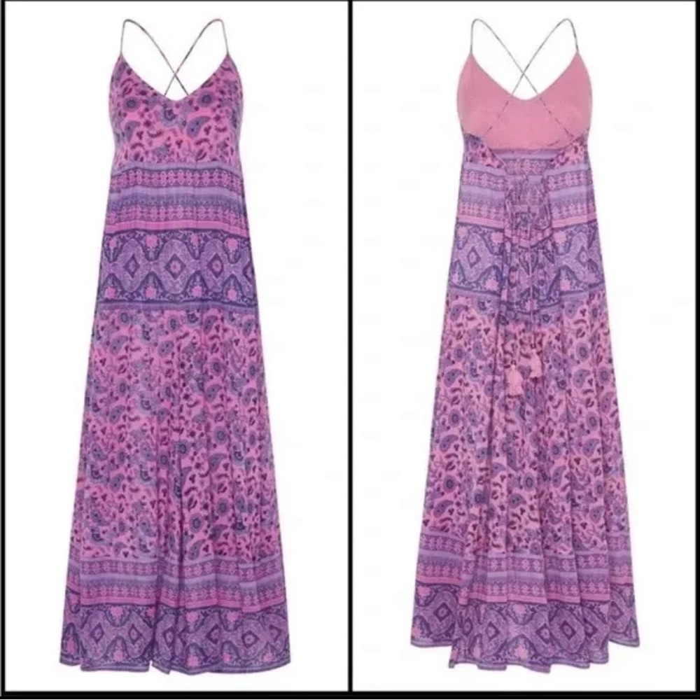 For Kristy. Spell and the Gypsy Journey Strappy Maxi Dress - Mulberry Purple  XL